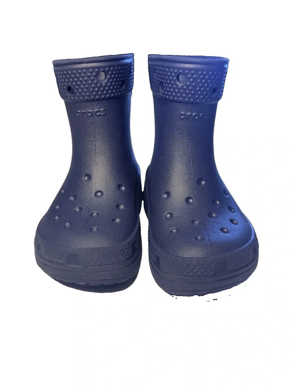 CROCS Kids Navy Blue Classic Rain Clogs